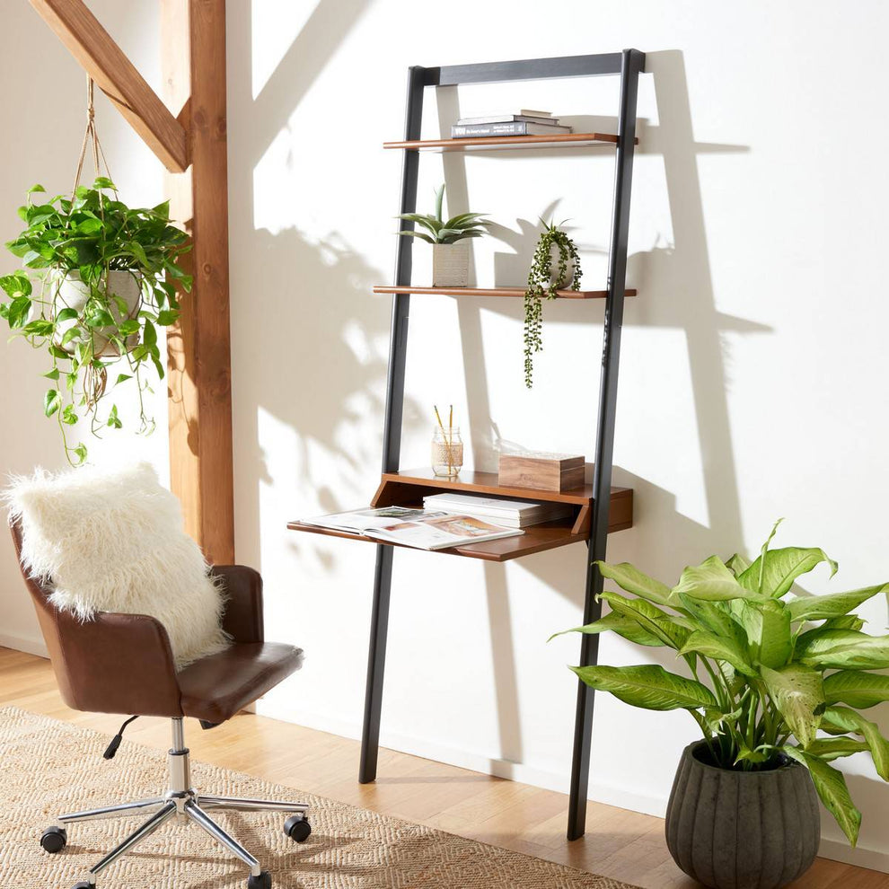 Safavieh Pamella 2 Shelf Leaning Desk | Desks | Modishstore - 2