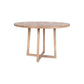 Devon Round Mindi Wood 47" Dining Table, Light Brown by Jeffan | Dining Tables | Modishstore