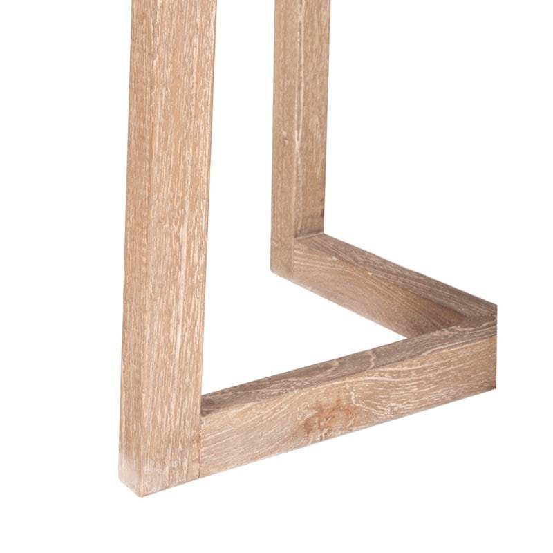 Devon Round Mindi Wood 47" Dining Table, Light Brown by Jeffan | Dining Tables | Modishstore - 4