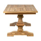 Concord Trestle Base Dining Table with Recycled Teakwood by Jeffan | Dining Tables | Modishstore - 2