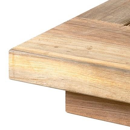 Concord Trestle Base Dining Table with Recycled Teakwood by Jeffan | Dining Tables | Modishstore - 3