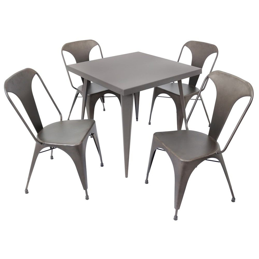 LumiSource Austin Dining Table 32" x 32"-7