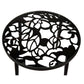 LeisureMod Devon Tree Design Glass Top Aluminum Base Indoor Outdoor End Table | Outdoor Tables | Modishstore - 5