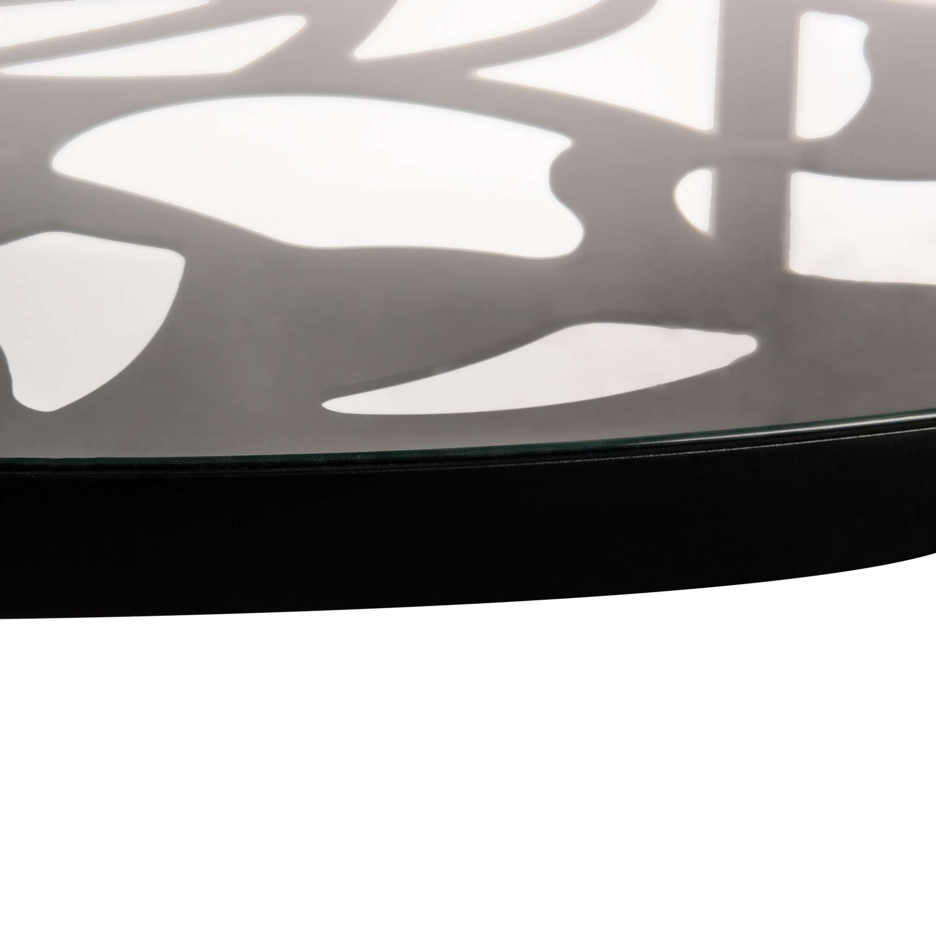 LeisureMod Devon Tree Design Glass Top Aluminum Base Indoor Outdoor Dining Table | Dining Tables | Modishstore - 6