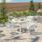 LeisureMod Devon Tree Design Glass Top Aluminum Base Indoor Outdoor Dining Table | Dining Tables | Modishstore - 22