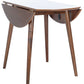 Safavieh Lovell Folding Round Dining Table - Walnut | Dining Tables | Modishstore - 3