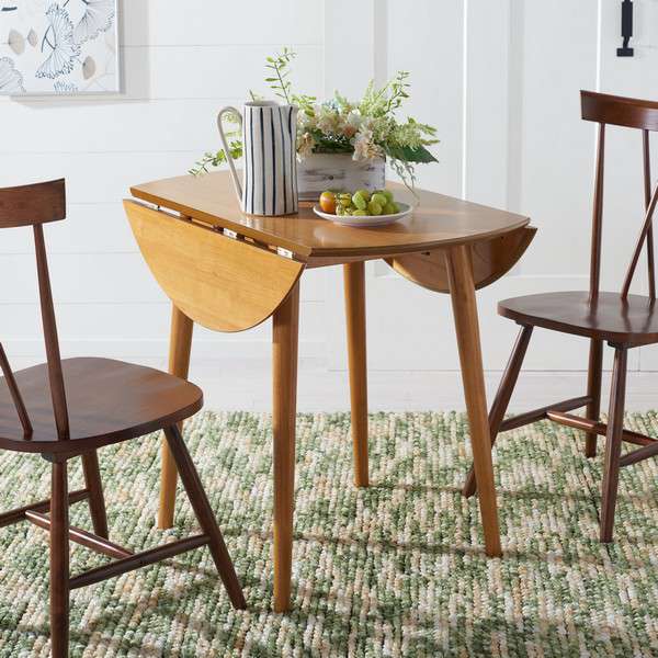 Safavieh Lovell Folding Round Dining Table - Light Oak | Dining Tables | Modishstore - 3