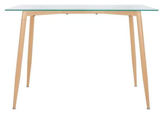 Safavieh Averill Glass Dining Table - Clear | Dining Tables | Modishstore