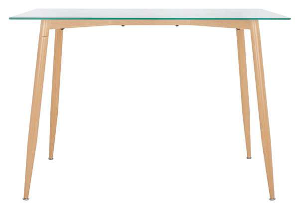 Safavieh Averill Glass Dining Table - Clear | Dining Tables | Modishstore