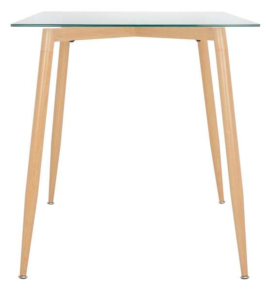 Safavieh Averill Glass Dining Table - Clear | Dining Tables | Modishstore - 2