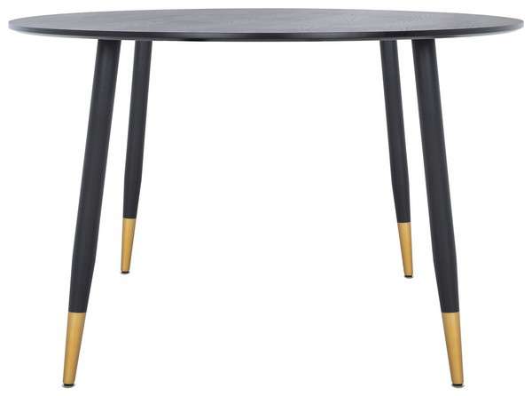 Safavieh Kamala Round Dining Table - Black | Dining Tables | Modishstore