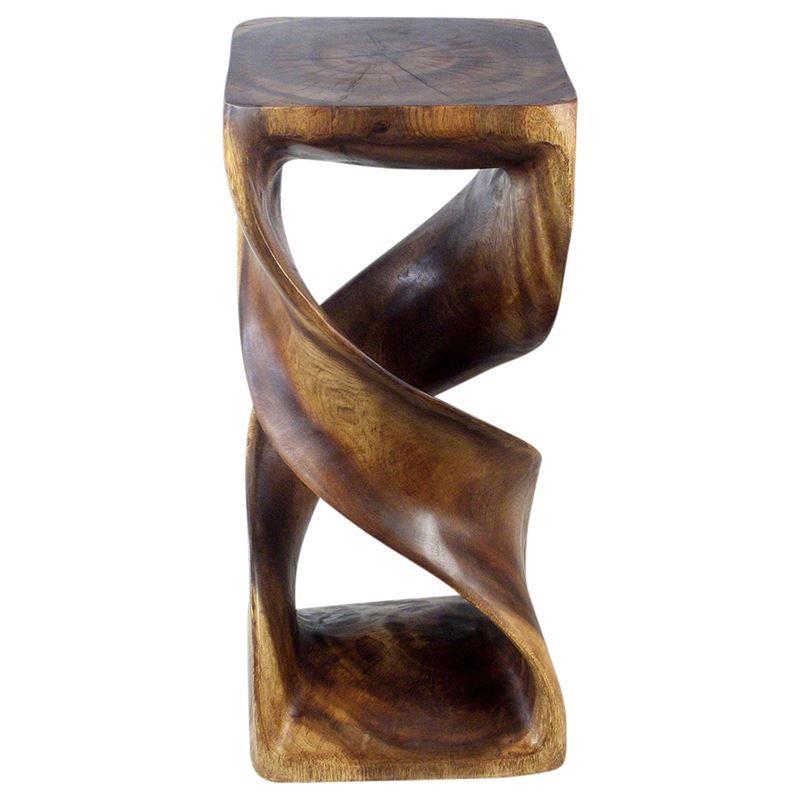 Haussmann Double Twist 26" H - Walnut | Stools & Benches | Modishstore-2