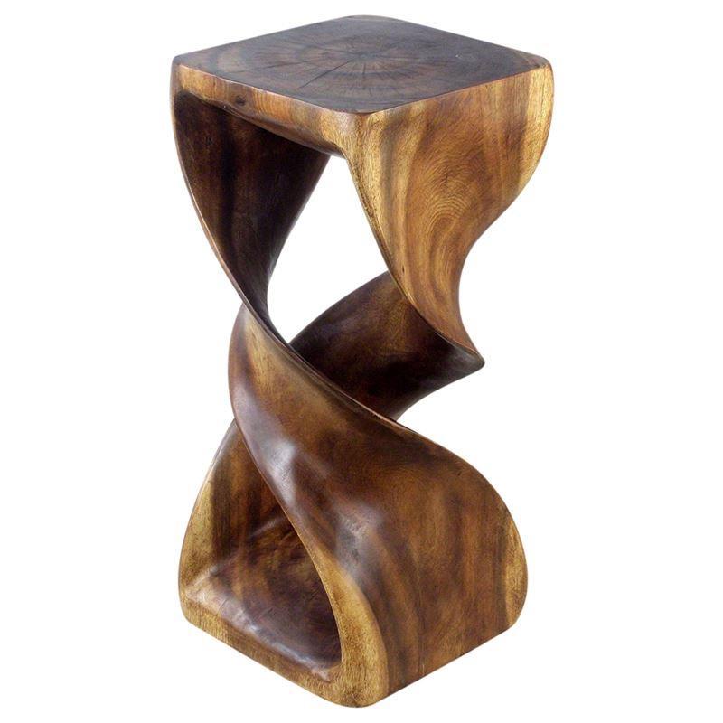 Haussmann Double Twist 26" H - Walnut | Stools & Benches | Modishstore-4