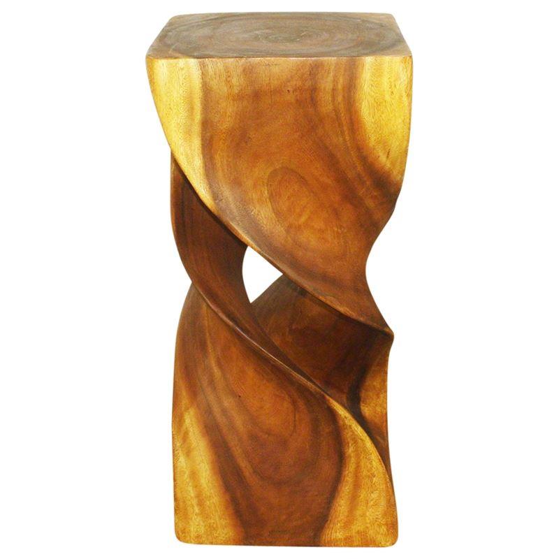 Haussmann Double Twist 14" Sq - Oak | Stools & Benches | Modishstore-4