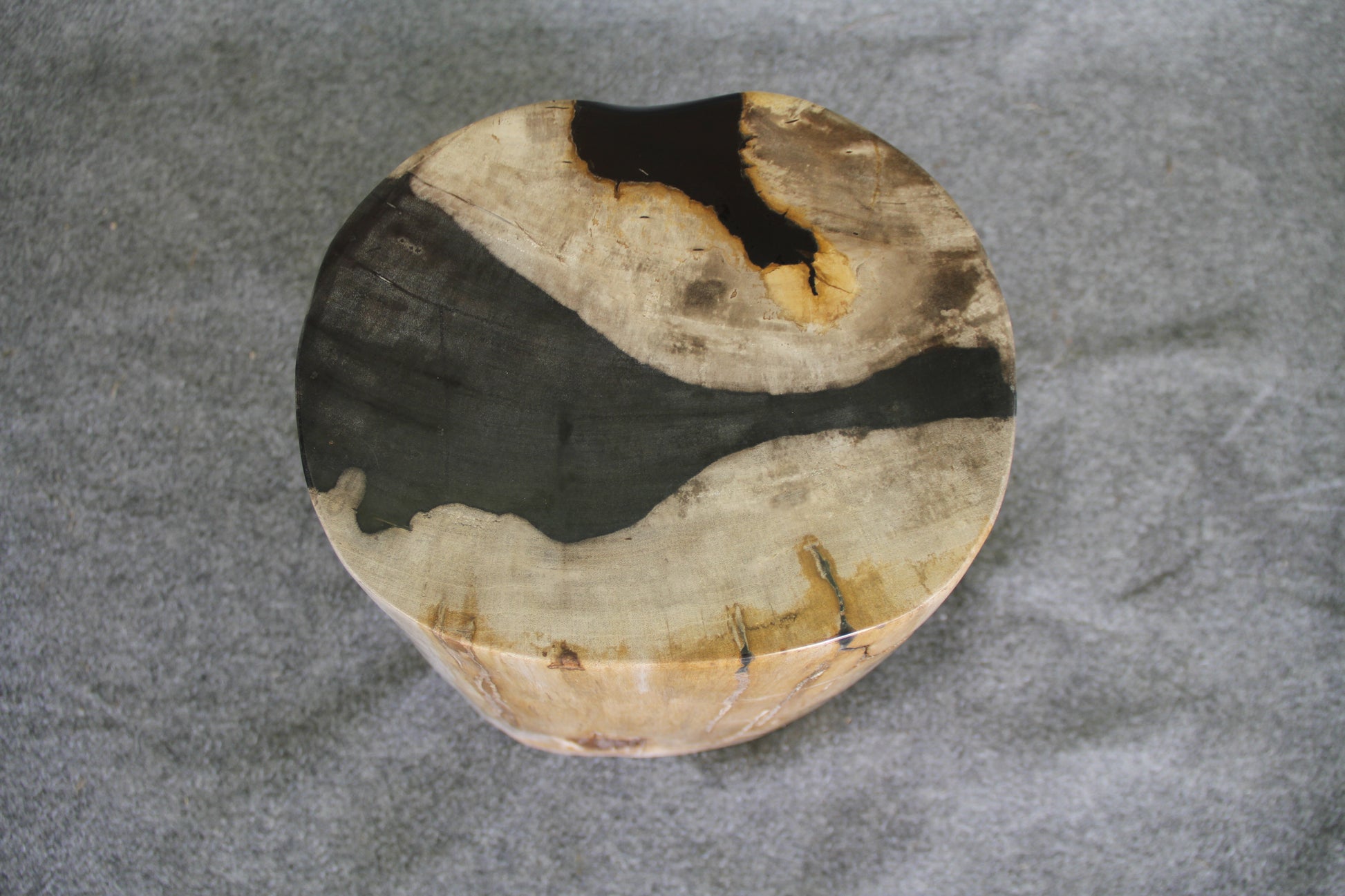 Petrified Wood Log Stool 16in x 11in x 10in - DV.1.195 | Petrified Wood Stools | Modishstore-4