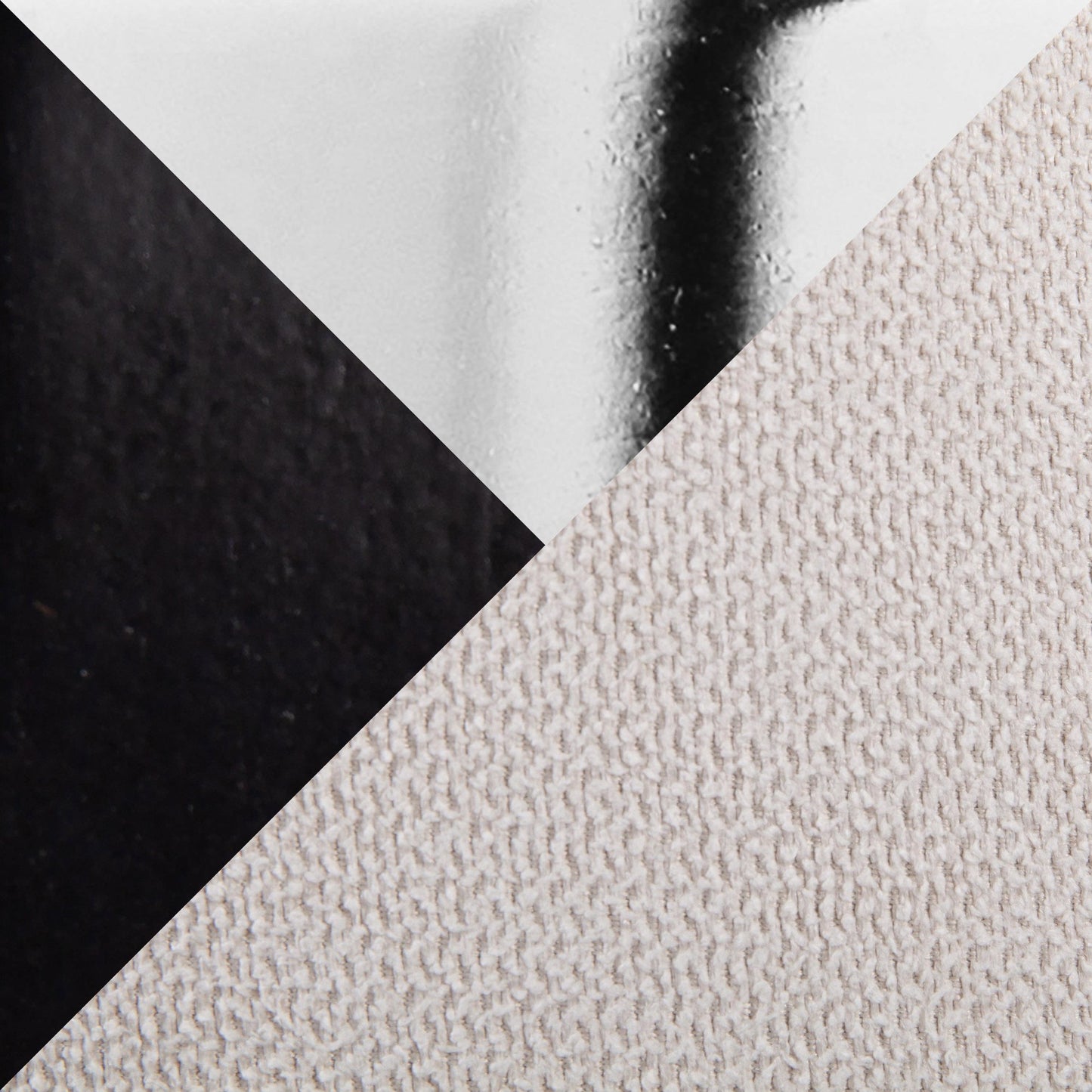 Dahlia Contemporary Counter Stool in Black Wood and Cream Fabric with Round Chrome Footrest By LumiSource - Set of 2 | Counter Stools | Modishstore - 4