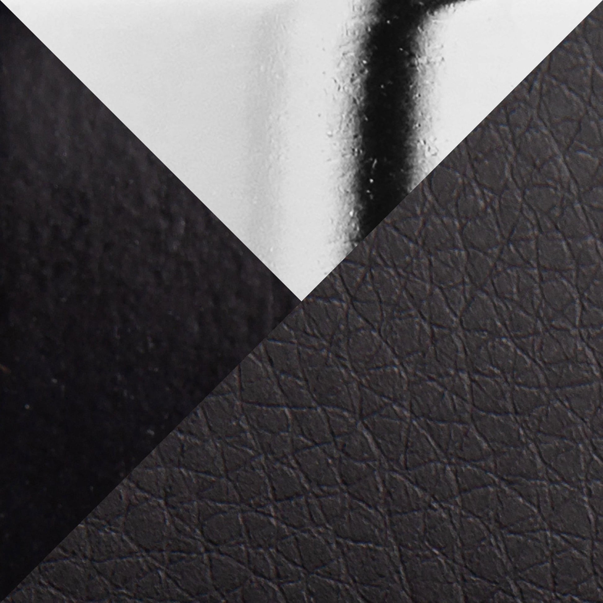 Dahlia Contemporary Counter Stool in Black Wood and Black Faux Leather with Round Chrome Footrest By LumiSource - Set of 2 | Counter Stools | Modishstore - 4