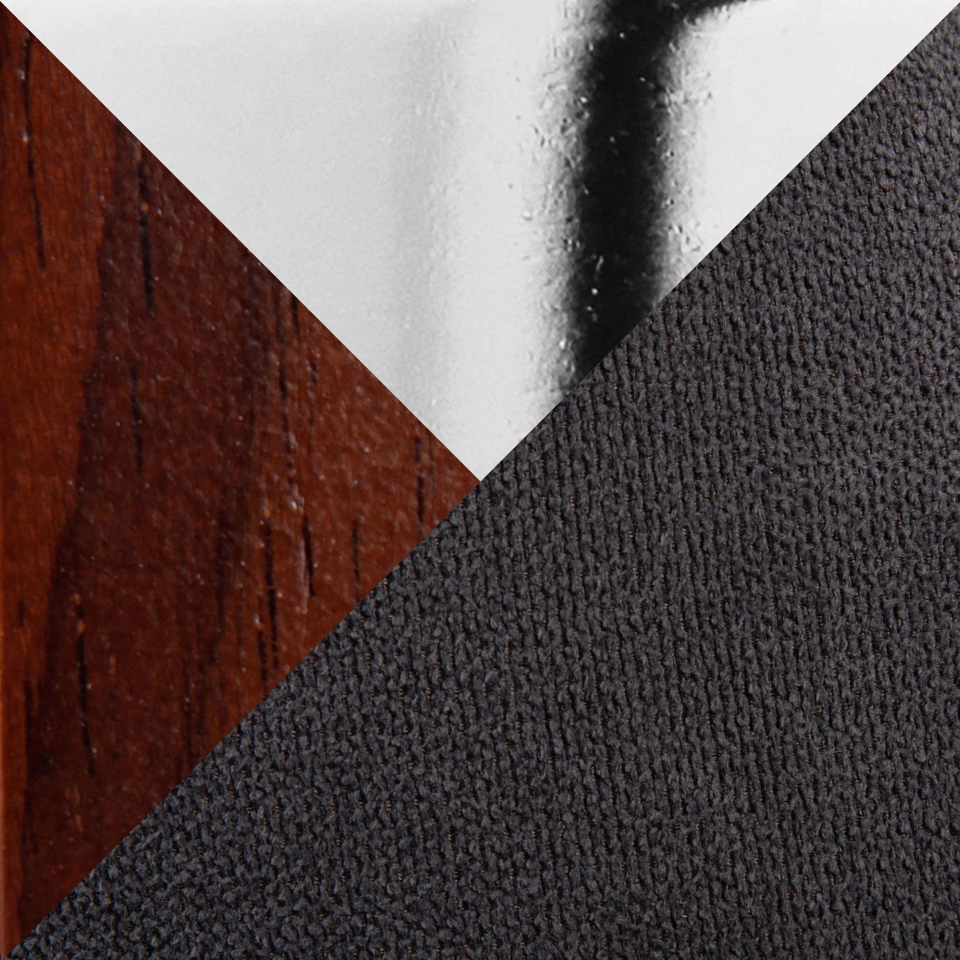 Dahlia Contemporary Counter Stool in Walnut Wood and Cream Fabric with Round Chrome Footrest By LumiSource - Set of 2 | Counter Stools | Modishstore - 12