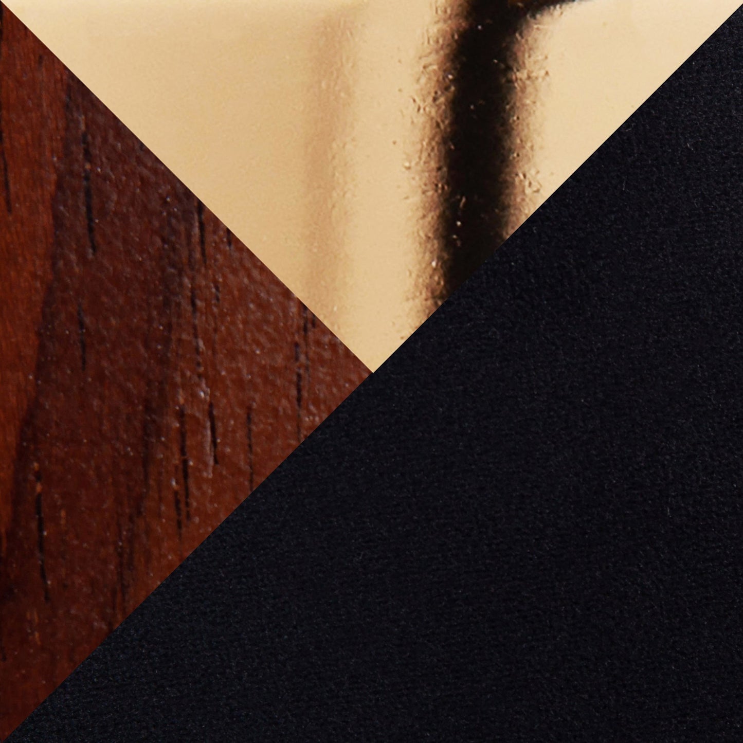 Dahlia Contemporary Counter Stool in Walnut Wood and Black Velvet with Gold Metal Accent and Round Chrome Footrest By LumiSource - Set of 2 | Counter Stools | Modishstore - 4