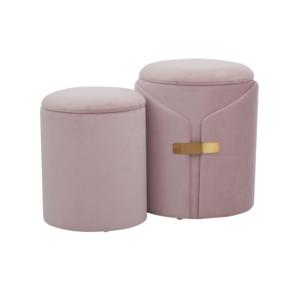 Dahlia Ottoman Set Green By LumiSource | Ottomans | Modishstore - 7