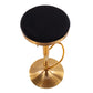 Dakota Contemporary Upholstered Adjustable Barstool in Gold Steel and Black Velvet By LumiSource - Set of 2 | Bar Stools | Modishstore - 4