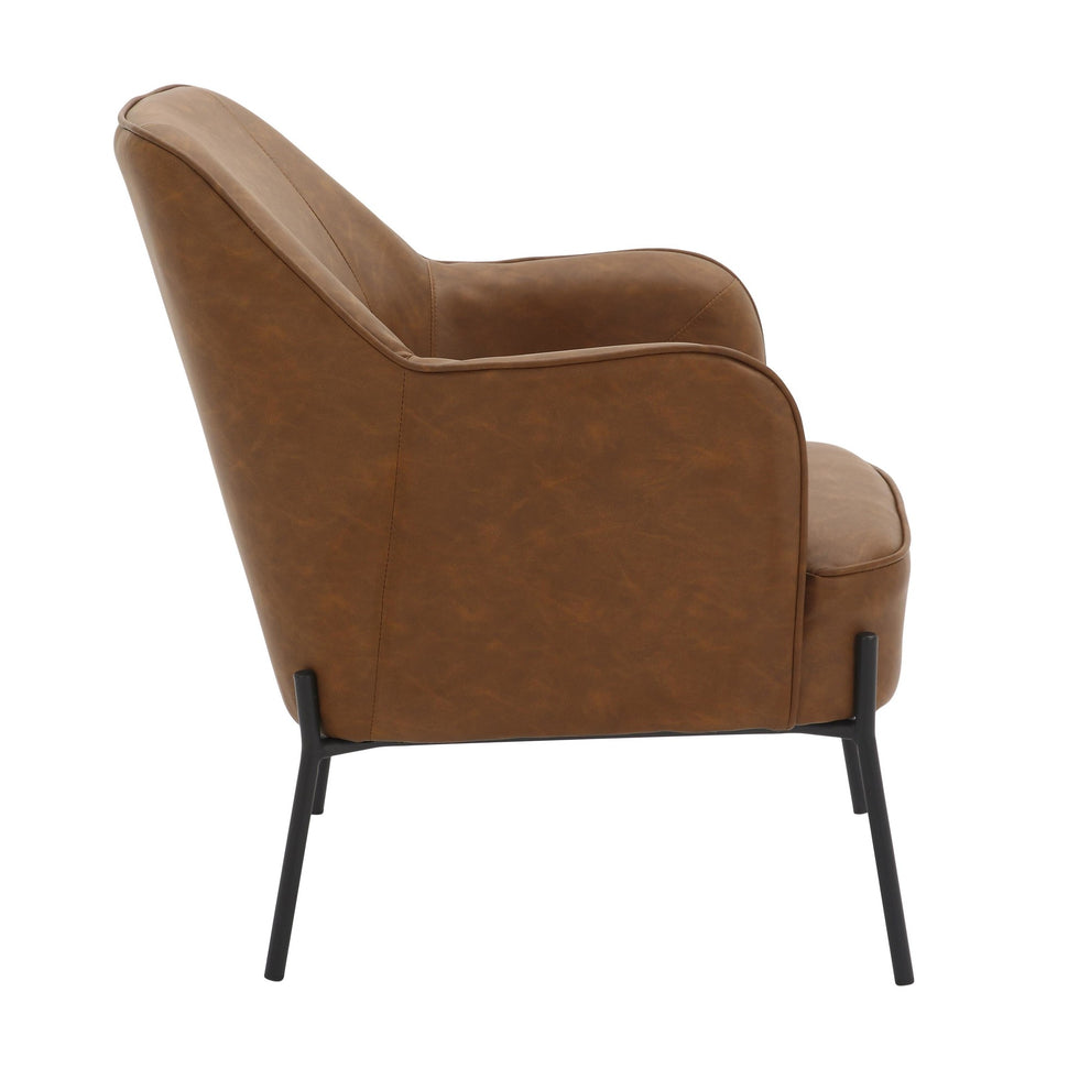 Daniella Accent Chair Brown By LumiSource | Accent Chairs | Modishstore - 2