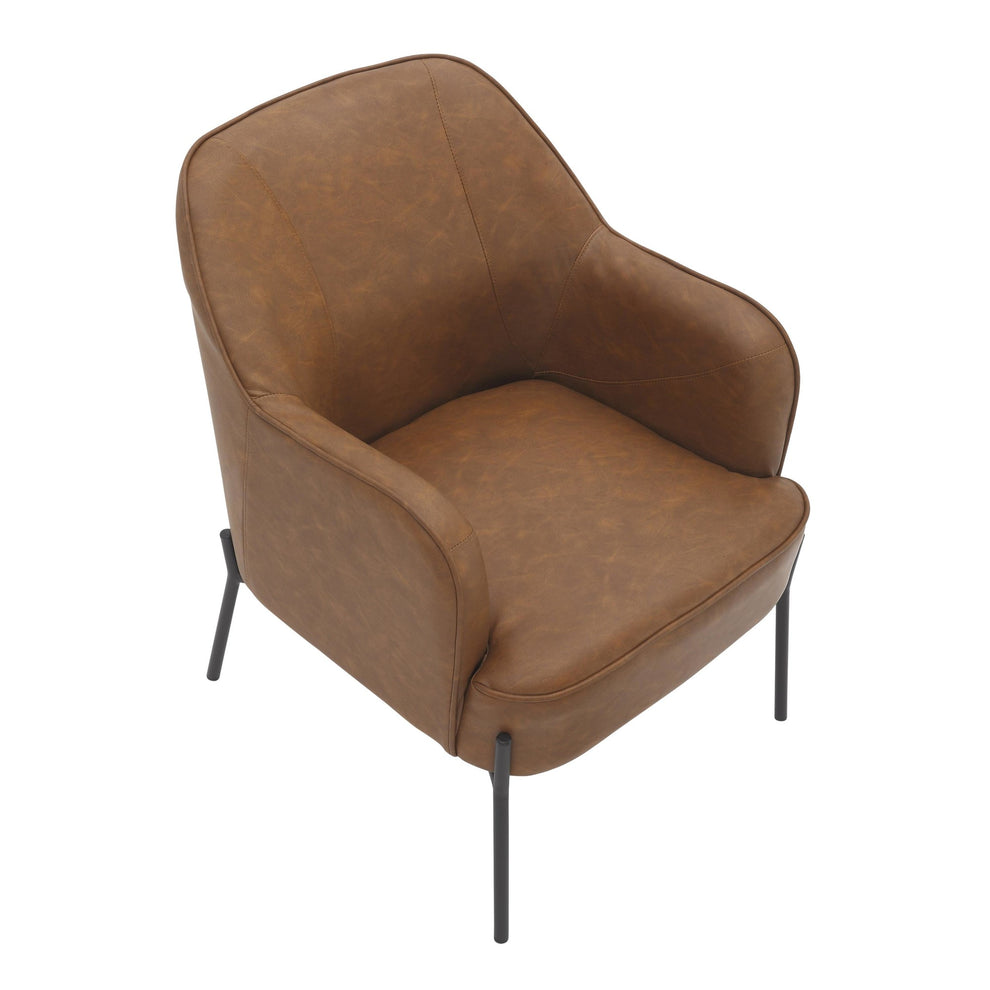 Daniella Accent Chair Brown By LumiSource | Accent Chairs | Modishstore - 6