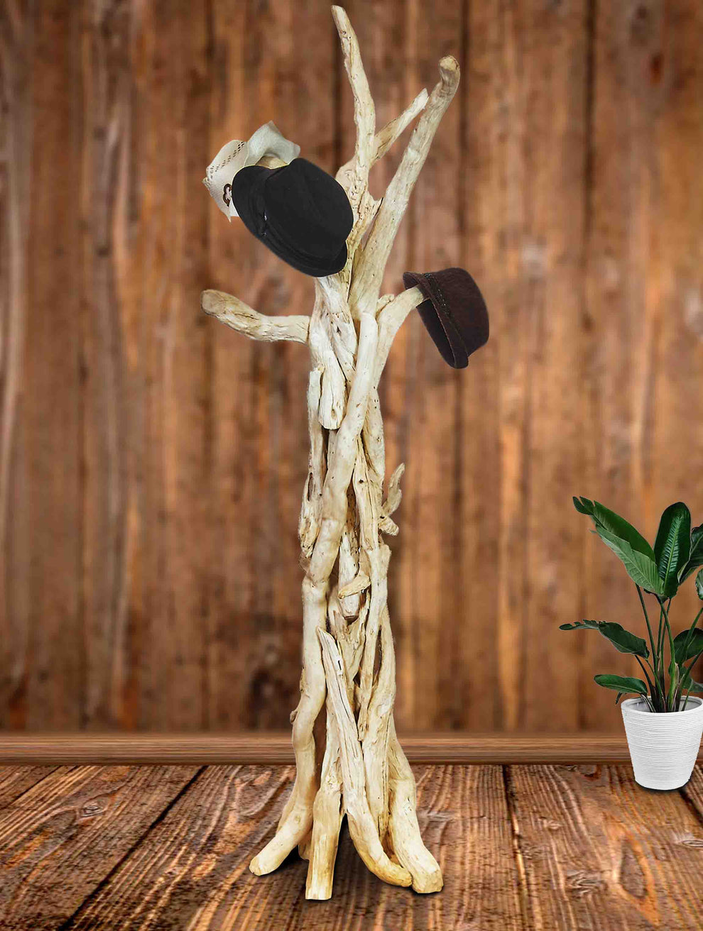 Driftwood Coat Stand - Free Standing-  by Artisan Living | ModishStore | Coat Racks-8