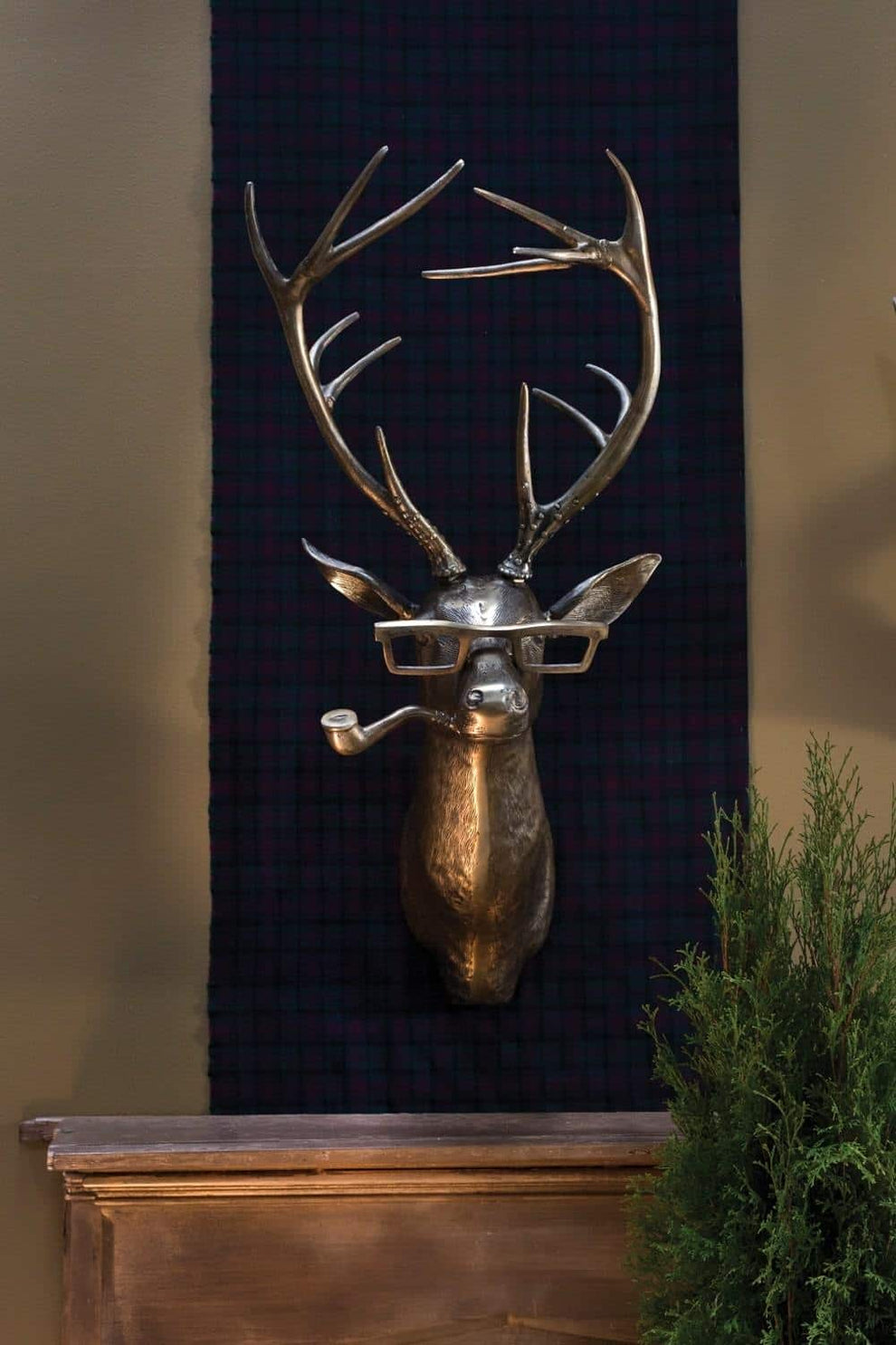 E+E Wall Mount  By Accent Decor- Wall Mount Trophy Sculpture | Animals & Pets | Modishstore - 11
