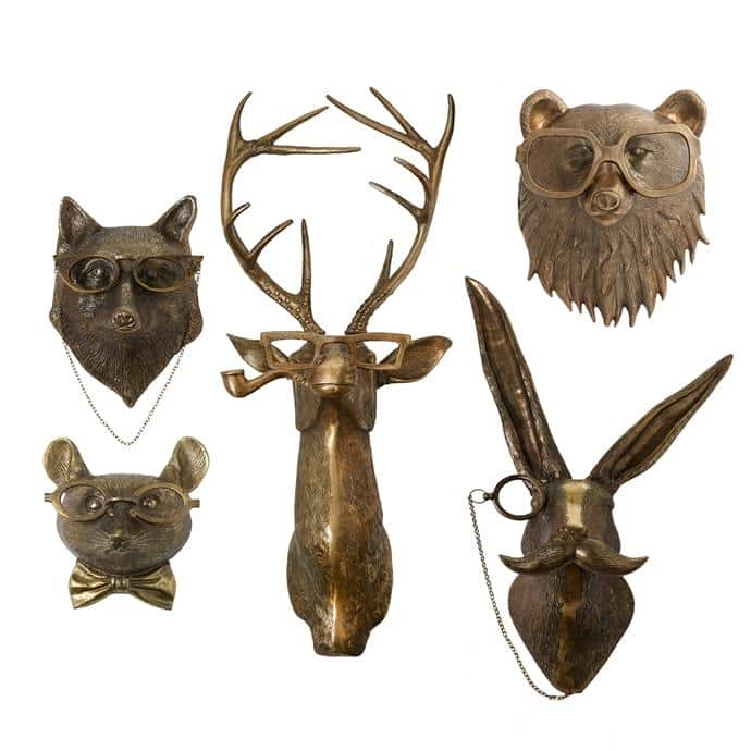 E+E Wall Mount  By Accent Decor- Wall Mount Trophy Sculpture | Animals & Pets | Modishstore - 1