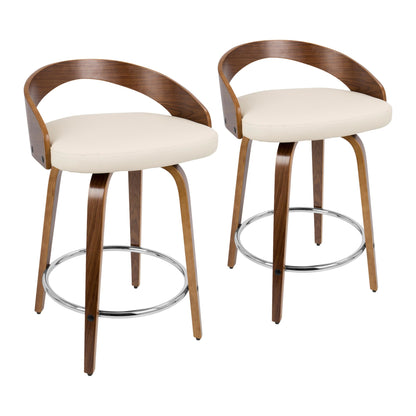 LumiSource Grotto Counter Stool - Set of 2-33