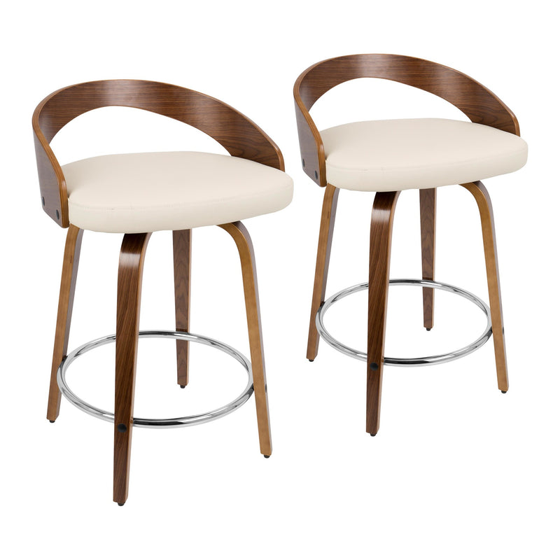 LumiSource Grotto Counter Stool - Set of 2-33
