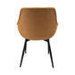 LeisureMod Markley Modern Leather Dining Armchair Kitchen Chairs with Metal Legs | Dining Chairs | Modishstore - 8