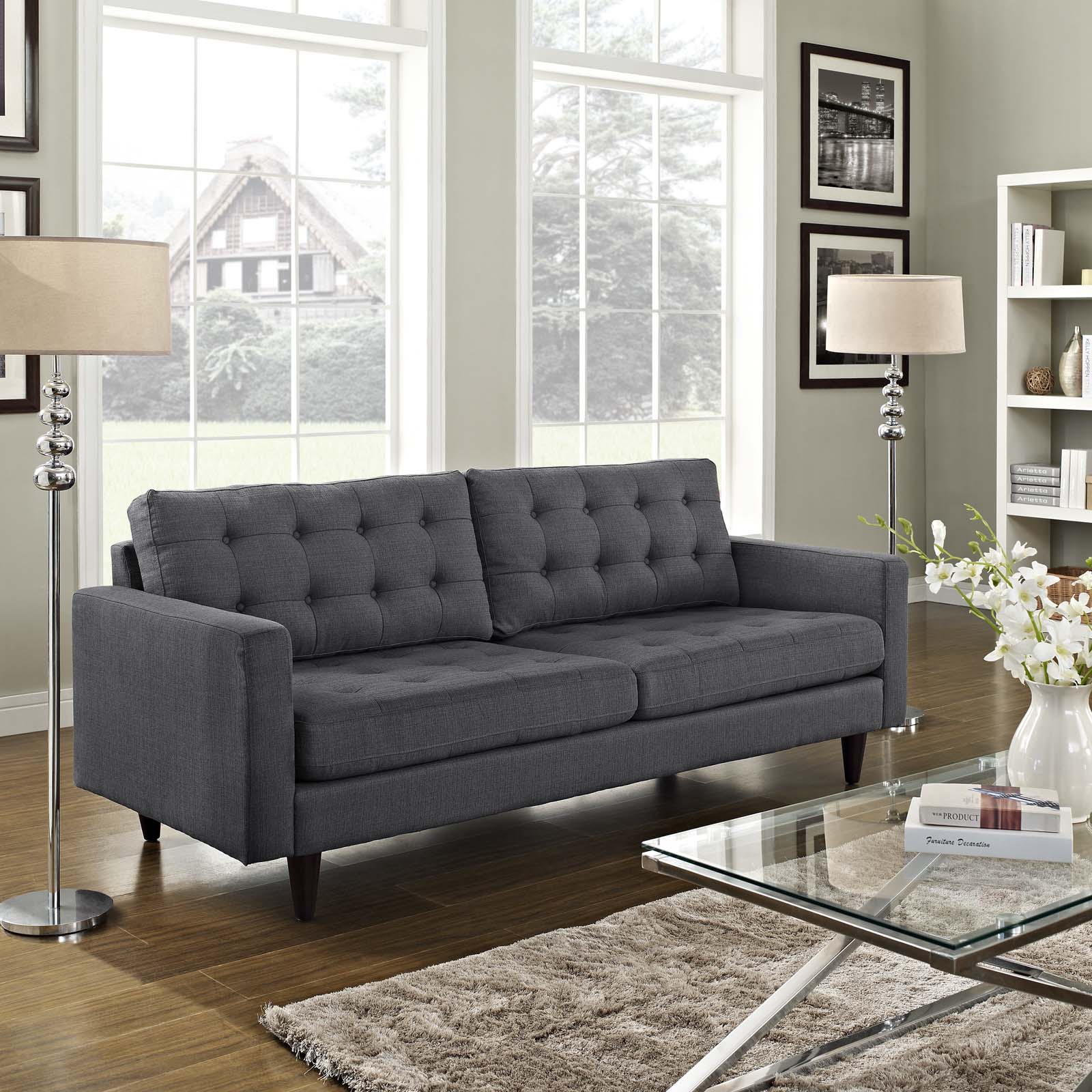 Modway Empress Upholstered Sofa | Sofas | Modishstore-41