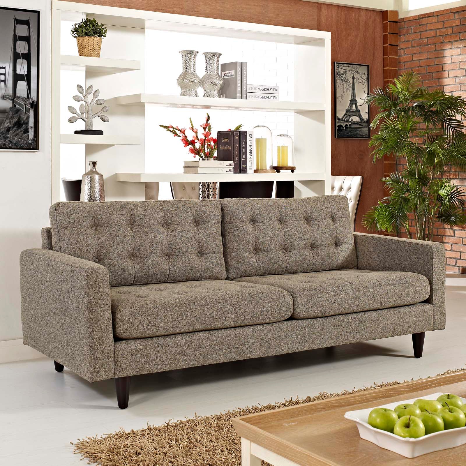 Modway Empress Upholstered Sofa | Sofas | Modishstore-43