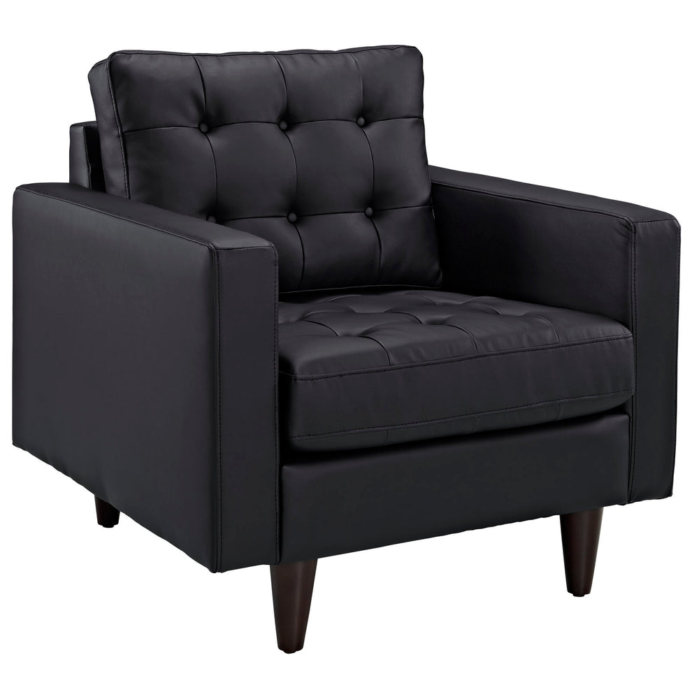 Modway Empress Leather Armchair - EEI-1012 | Armchairs | Modishstore - 2