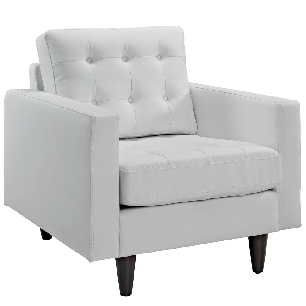Modway Empress Leather Armchair - EEI-1012 | Armchairs | Modishstore - 1