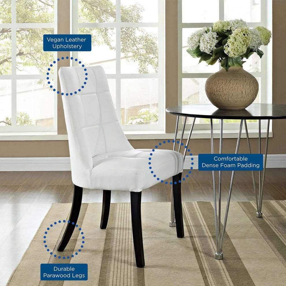 Modway Noblesse Dining Vinyl Side Chair - EEI-1039 | Dining Chairs | Modishstore - 3