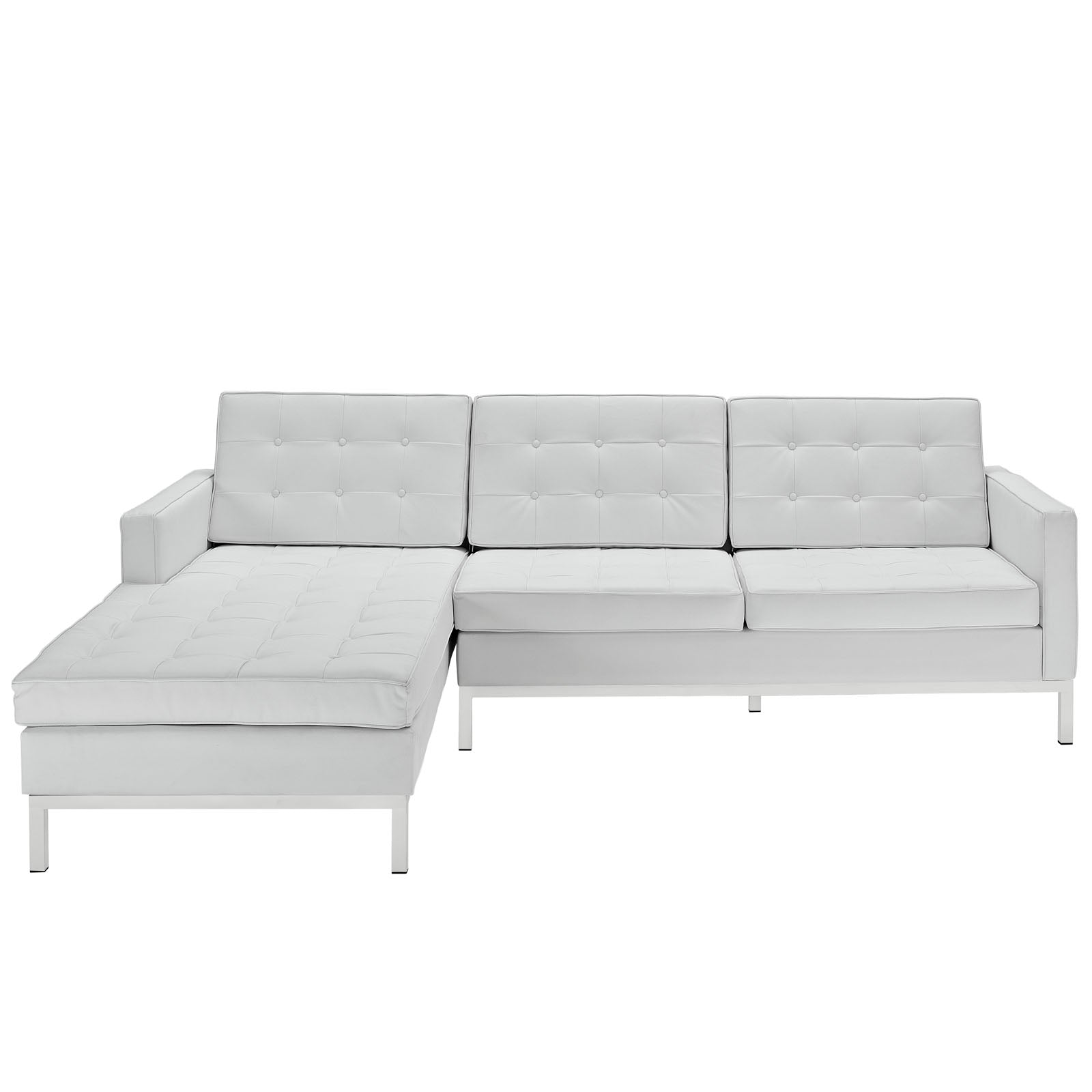 Loft Left-Facing Leather Sectional Sofa By Modway - EEI-1046 | Sectional | Modishstore - 3