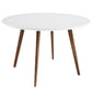 Modway Platter Round Dining Table - White | Dining Tables | Modishstore-4