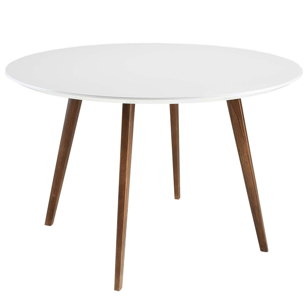 Modway Platter Round Dining Table - White - EEI-1064 | Dining Tables | Modishstore - 4