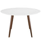 Modway Platter Round Dining Table - White | Dining Tables | Modishstore-5