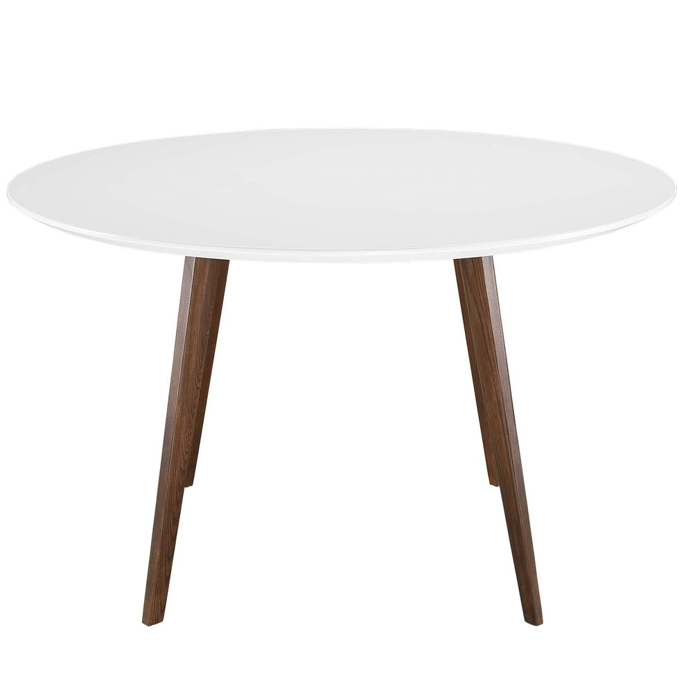 Modway Platter Round Dining Table - White - EEI-1064 | Dining Tables | Modishstore - 5