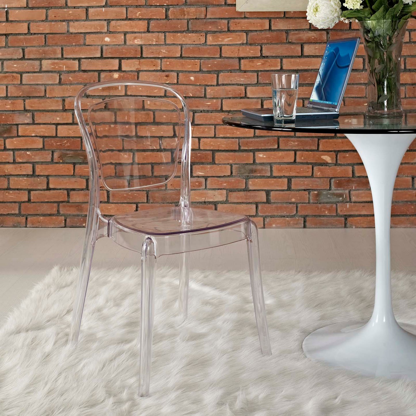 Modway Entreat Dining Side Chair - Clear | Dining Chairs | Modishstore