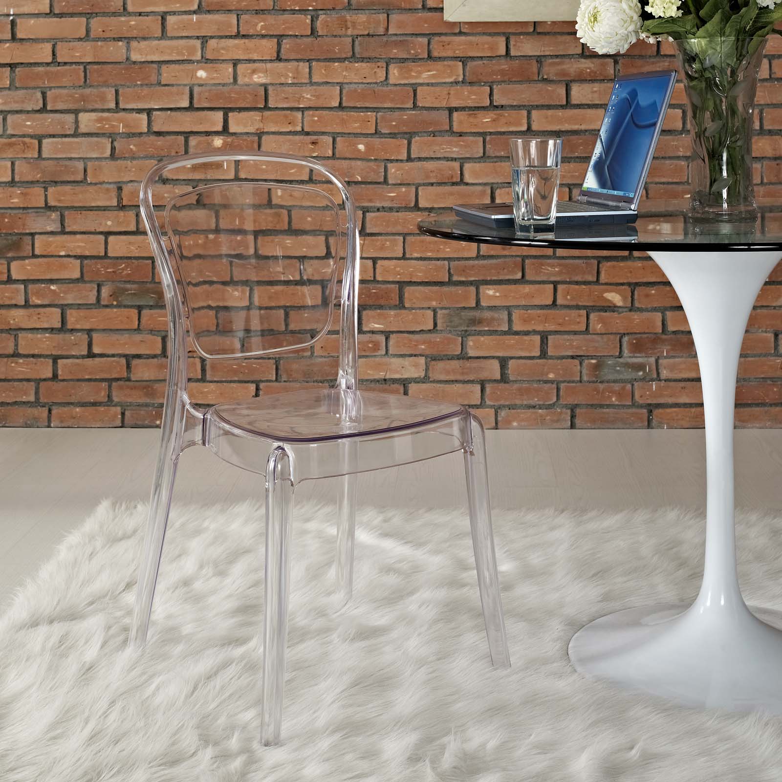 Modway Entreat Dining Side Chair - Clear | Dining Chairs | Modishstore
