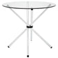 Modway Baton Round Dining Table - Clear - EEI-1074 | Dining Tables | Modishstore - 4