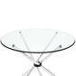 Modway Baton Round Dining Table - Clear - EEI-1074 | Dining Tables | Modishstore - 3