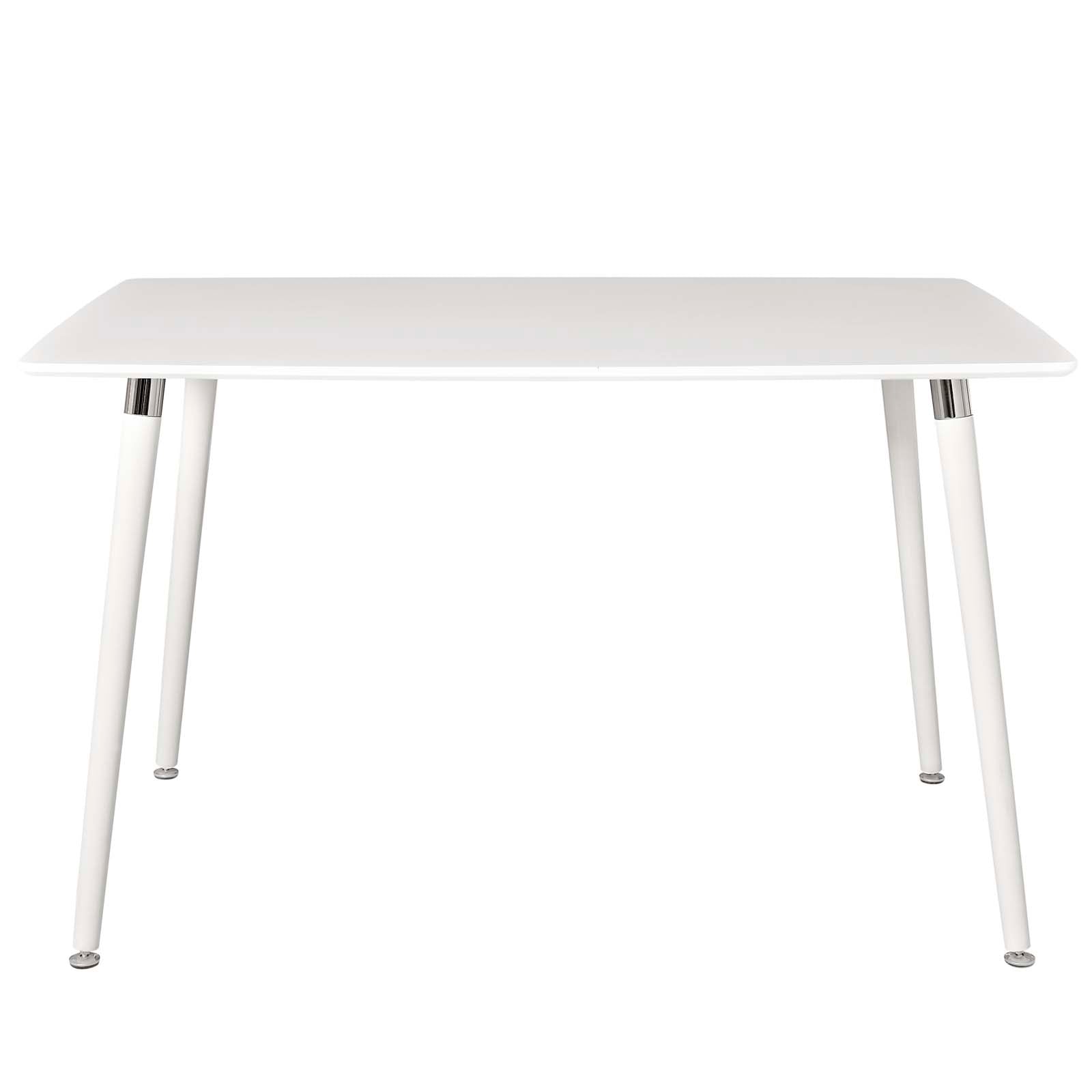 Modway Lode Rectangle Wood Dining Table - White | Dining Tables | Modishstore-4