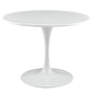 Modway Lippa 40" Round Wood Top Dining Table in White - EEI-1117 | Dining Tables | Modishstore - 2