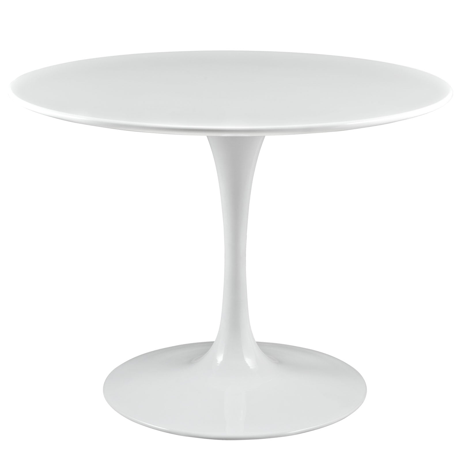 Modway Lippa 40" Round Wood Top Dining Table in White | Dining Tables | Modishstore-2